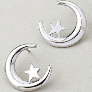 ARI SILVER MOON EARRINGS